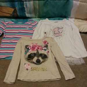 Girls 5T long sleeve shirts